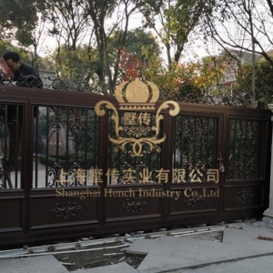 上海别墅庭院大门铝艺大门4
