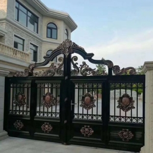 上海墅传电动铝艺大门铁艺大门款式17